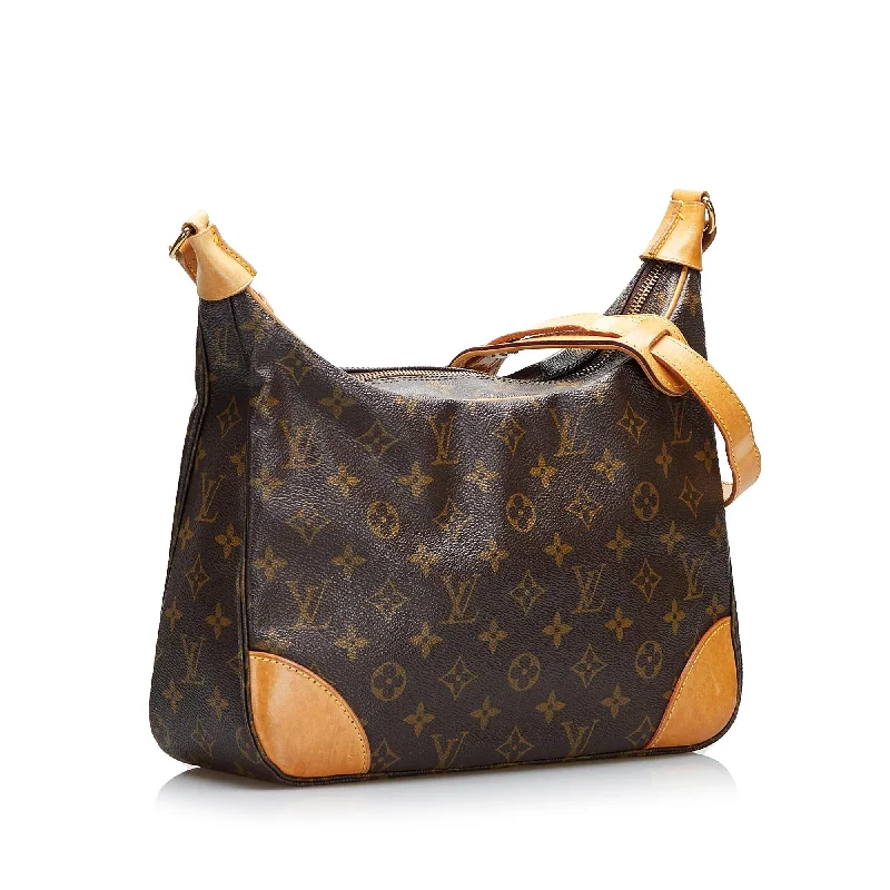 Louis Vuitton bags with a chain - link trim and a leather body for a modern edgeLouis Vuitton Monogram Boulogne 30 (sklJBm)