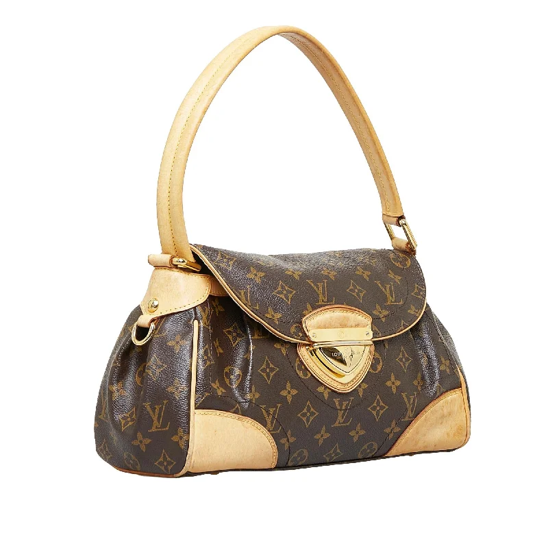 Louis Vuitton bags with a chain - link trim and a leather body for a modern edgeLouis Vuitton Monogram Beverly MM (TQIyPL)