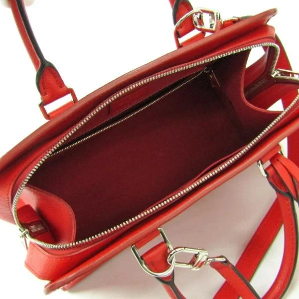 Louis Vuitton bags with a chain - link trim and a leather body for a modern edgeLouis Vuitton Epi Vaneau MM Bag Epi Leather Red