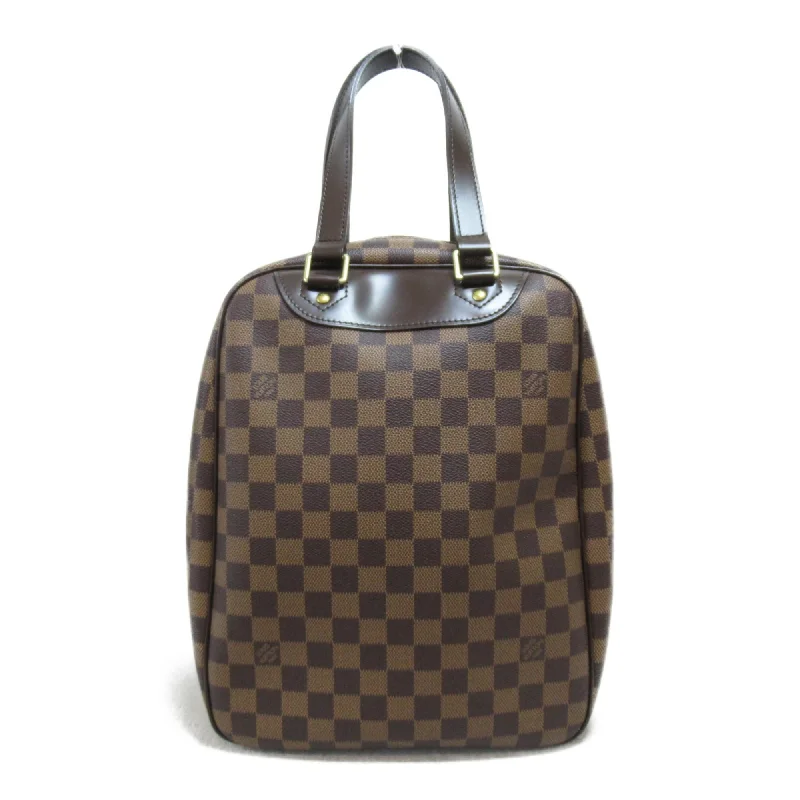 Louis Vuitton bags with a chain - link trim and a leather body for a modern edgeLOUIS VUITTON Excursion Tote Bag Brown Damier PVC coated canvas N41450