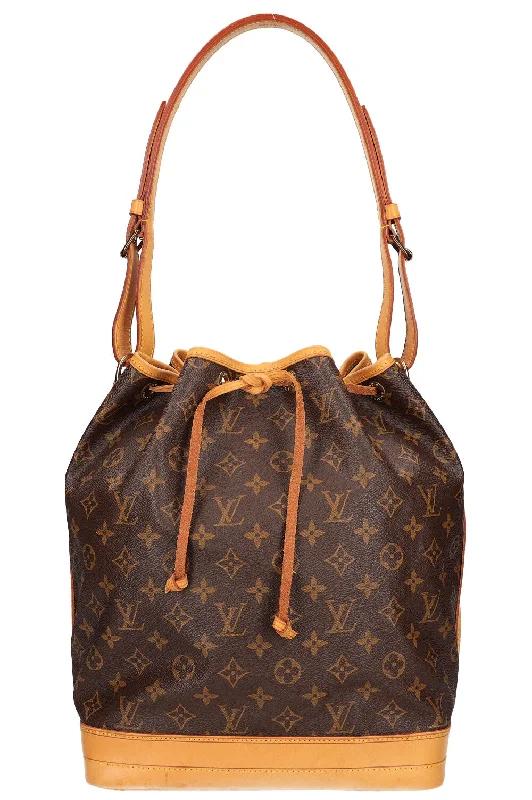 Louis Vuitton bags with a chain - link trim and a leather body for a modern edgeLOUIS VUITTON Grand Sac Noe Canvas