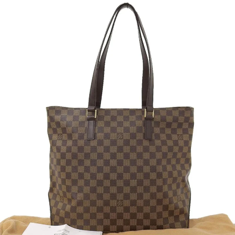 Louis Vuitton bags with a chain - link trim and a leather body for a modern edgeLouis Vuitton Damier Cover Mezzo Special Order SP Tote Bag N51152