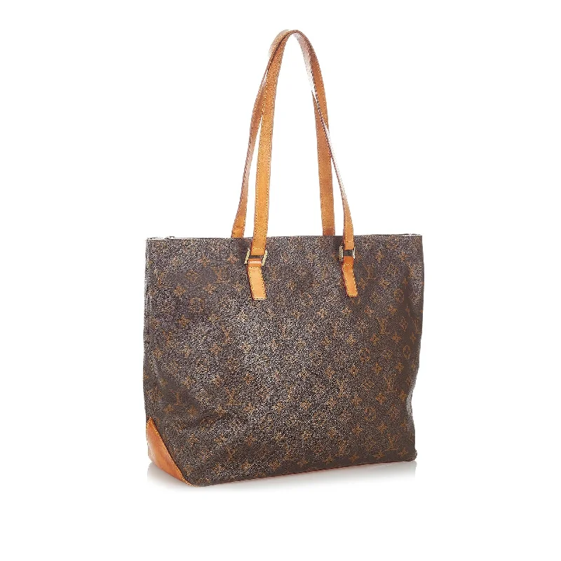 Louis Vuitton bags with a chain - link trim and a leather body for a modern edgeLouis Vuitton Monogram Cabas Alto (26849)