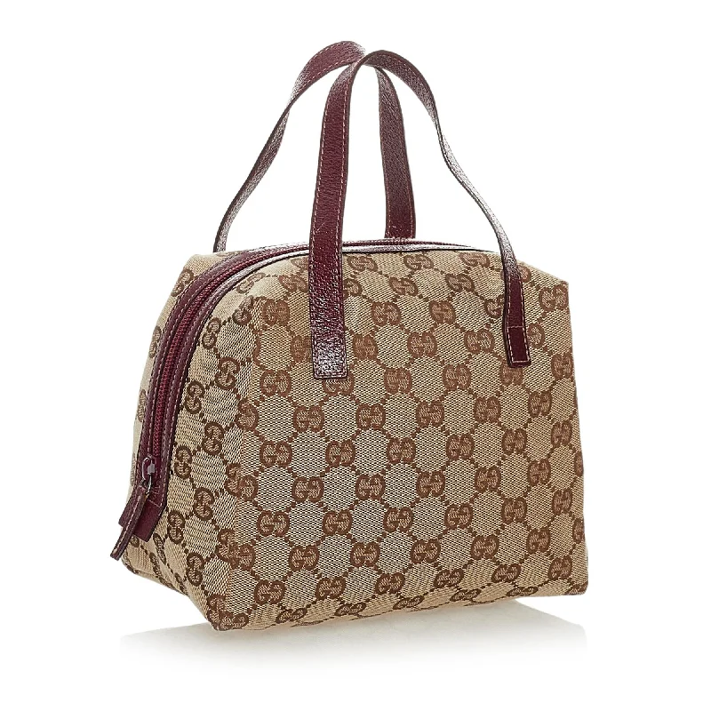 Women Gucci Sylvie bags with a detachable ribbon detailGucci GG Canvas Handbag (28068)