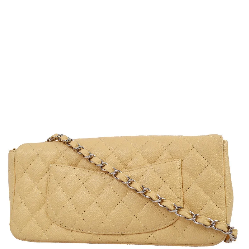 Chanel Luxury Handbag for High - End EventsChanel * 2008-2009 Beige Caviar Skin East West Bag SHW