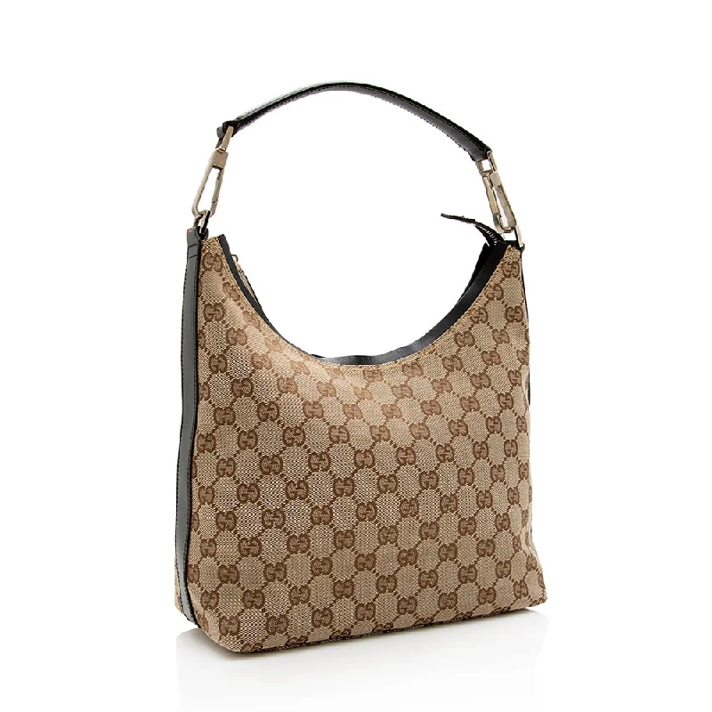 Gucci tote bags for women with a water - resistant coatingGucci GG Canvas Hobo (SHF-18444)