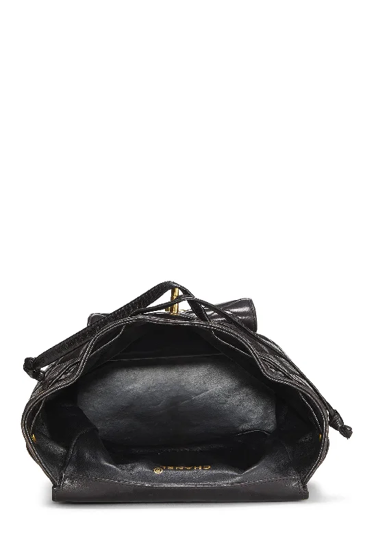 Chanel Limited Edition Handbag for CollectorsChanel,  Black Quilted Lambskin Classic Backpack Medium, Black