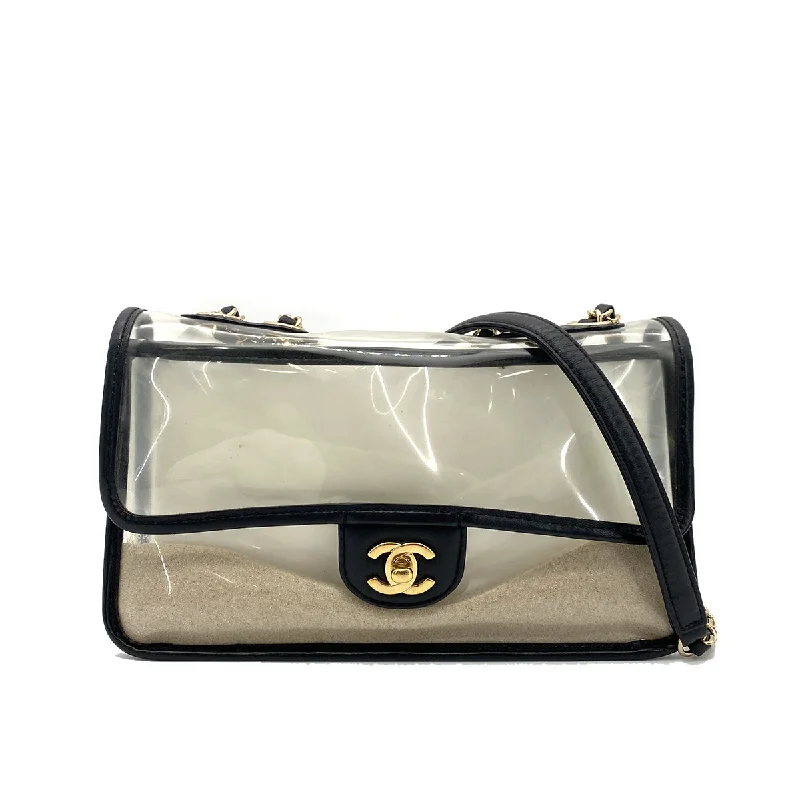 Chanel New Arrival Handbag with Gold HardwareCHANEL ENAMEL WITH SAND CLEAR SHOLDRE BAG 90260509