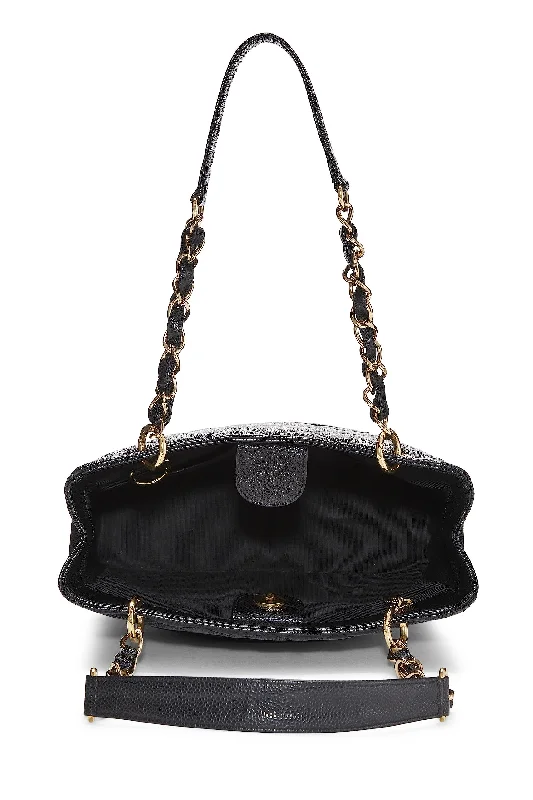 Chanel Luxury Handbag for High - End EventsChanel,  Black Quilted Caviar Petite Shopping Tote (PST), Black