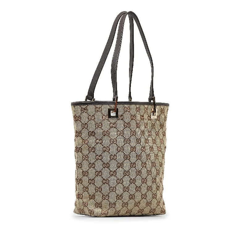 Ladies Gucci shoulder bags with a single - handle designGucci GG Canvas Tote Bag (SHG-NOiTVA)