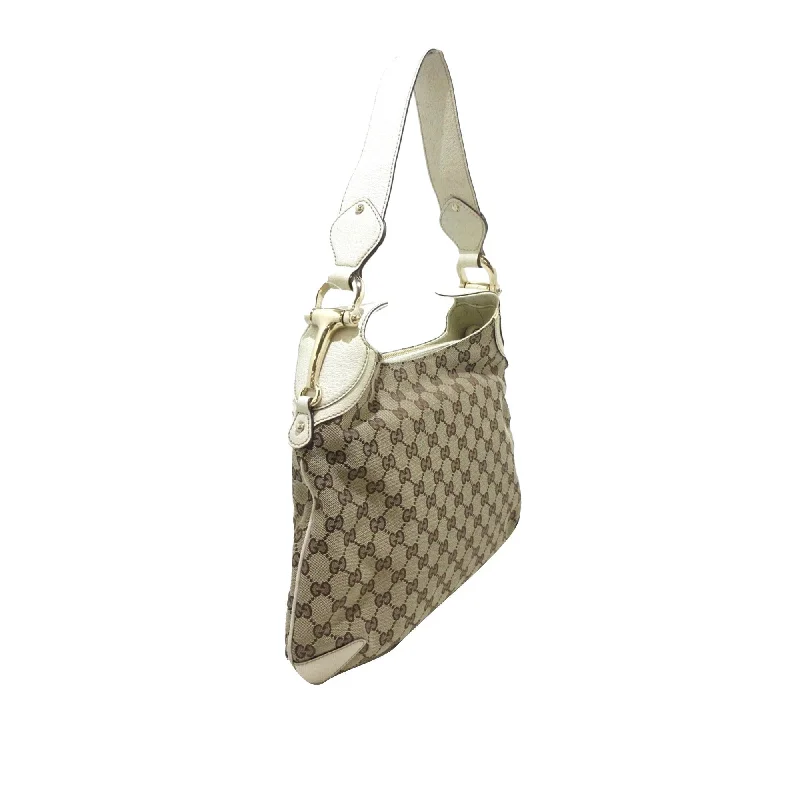 Women Gucci bags with a zippered interior pocketGucci GG Canvas Horsebit Creole Hobo Bag (6V5vLp)