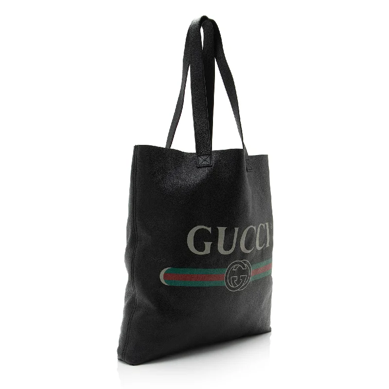 Ladies Gucci Dionysus bags with a detachable shoulder strapGucci Leather Logo Vertical Large Shopping Tote (SHF-uN5Aa4)