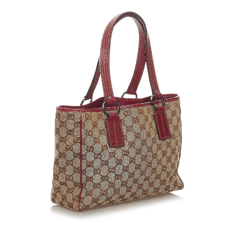 Women Gucci bags with a zippered interior pocketGucci GG Canvas Handbag (28498)