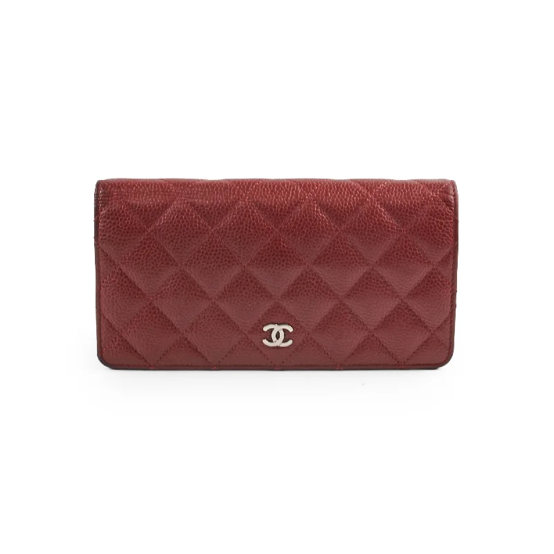 Chanel Lightweight Handbag for Daily ErrandsChanel Long Wallet Red Caviar - Series 18