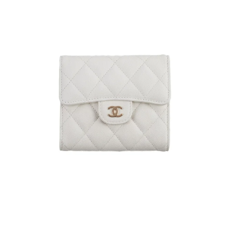 Chanel Medium Tote Bag for Office LadiesChanel Caviar Compact Wallet White