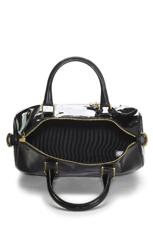 Chanel Limited Edition Handbag for CollectorsChanel,  Black Patent Leather Boston, Black