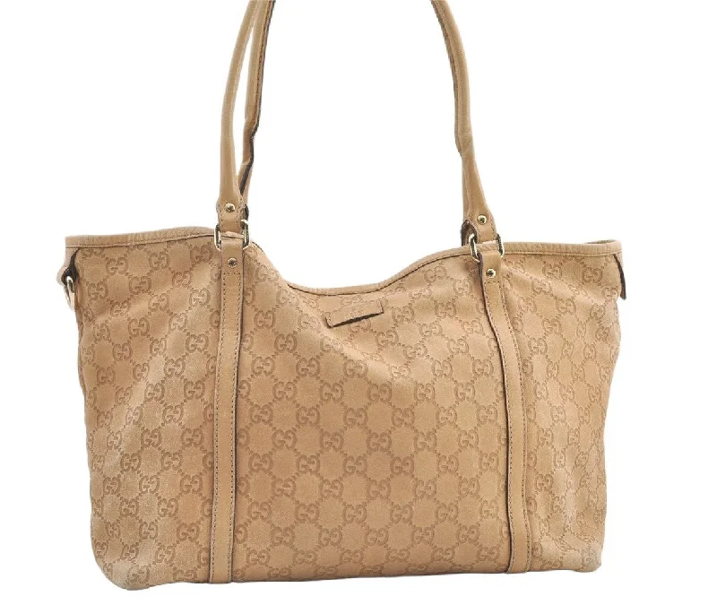 Ladies Gucci Dionysus bags with a detachable shoulder strapAuthentic GUCCI Guccissima Shoulder Tote Bag GG Leather 197953 Beige 0611K