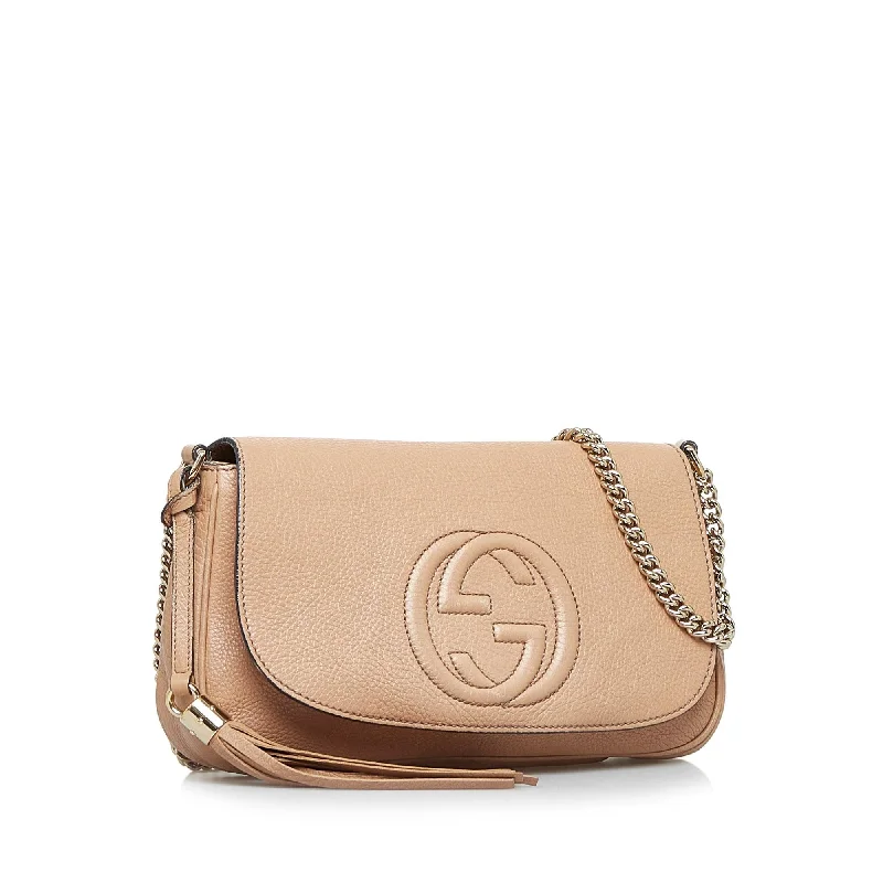 Gucci Dionysus bags for women with tiger - head claspsGucci Medium Soho Chain Crossbody Bag (SHG-Ro54WV)