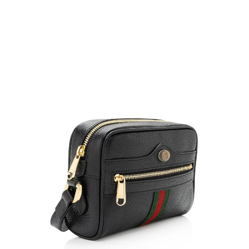 Gucci backpacks for women with a multi - pocket designGucci Leather Ophidia Mini Shoulder Bag (SHF-PYJLIE)