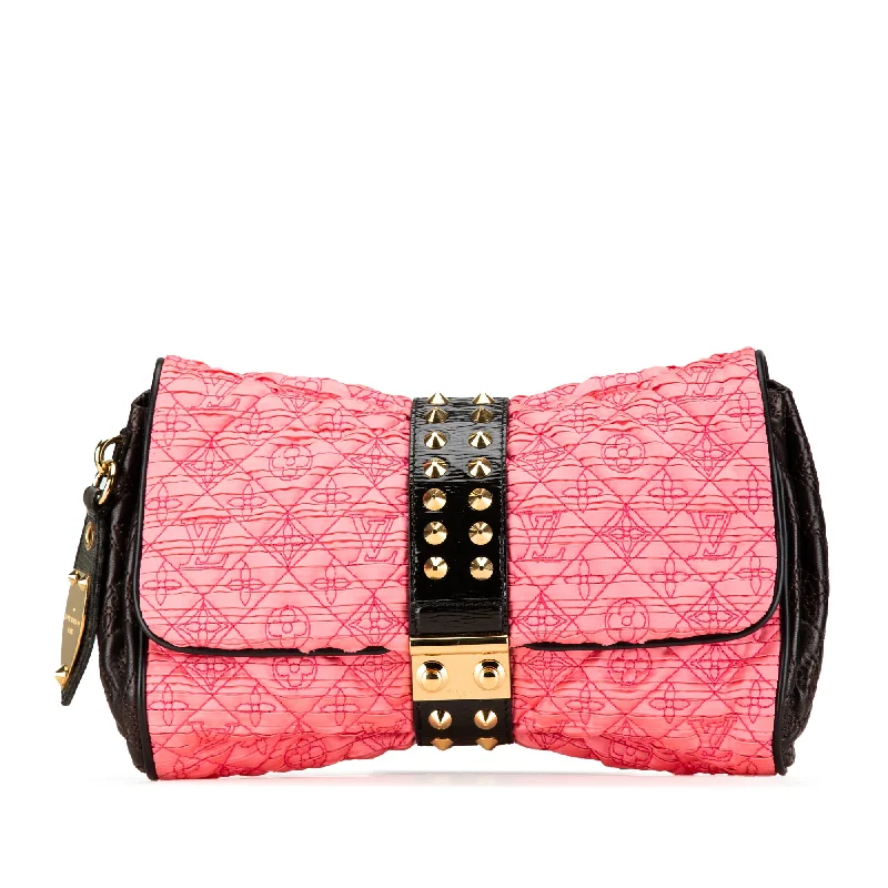 Chanel Quilted Leather Shoulder Bag for FashionistasPink Louis Vuitton Monogram Coquette Pochette Clutch Bag