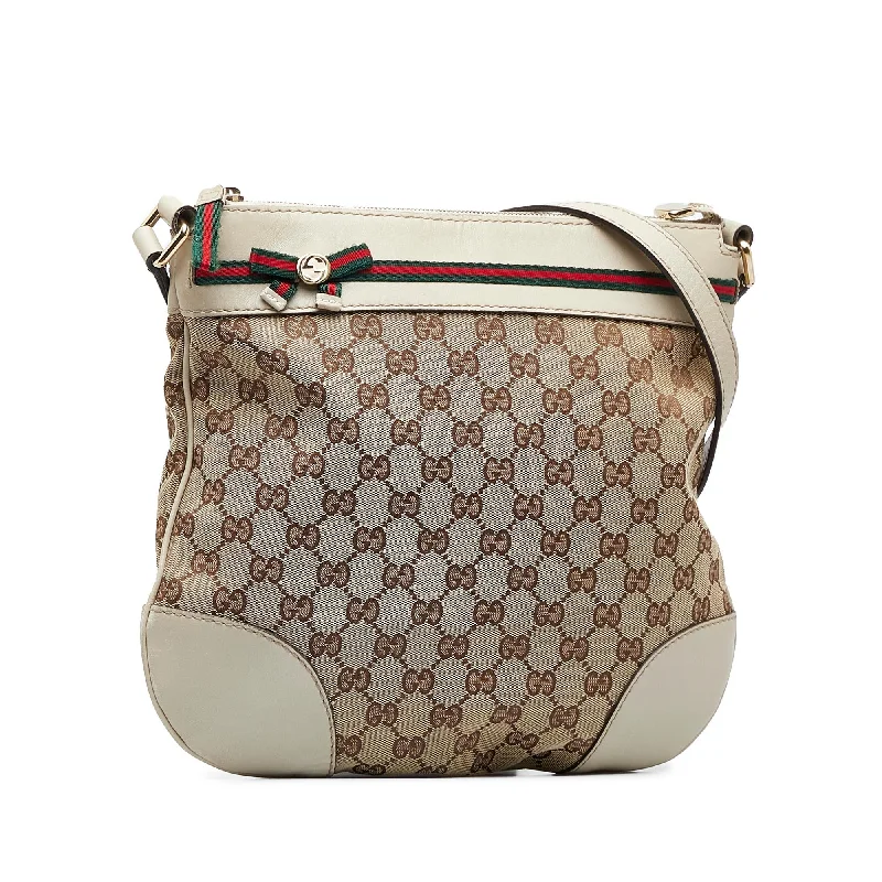 Gucci Marmont bags for women with a snakeskin - effect panelGucci GG Canvas Mayfair Crossbody (SHG-h9O0eU)