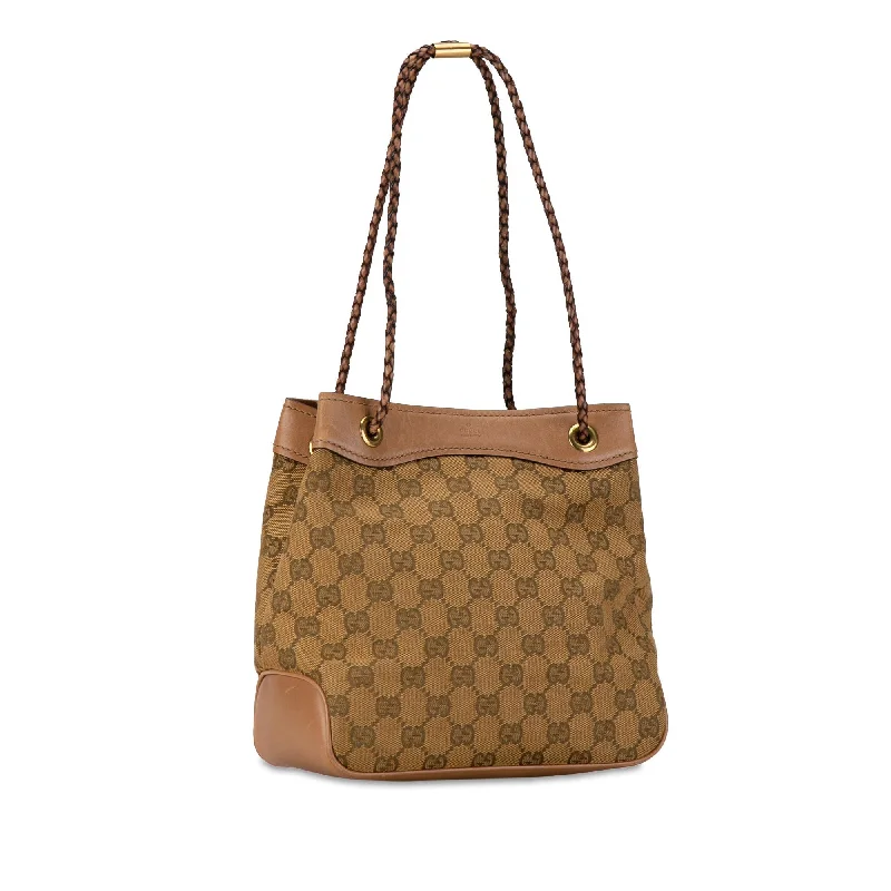 Women Gucci Sylvie bags with a monogram - embossed leatherGucci GG Canvas Gifford Tote gXh9Pv)