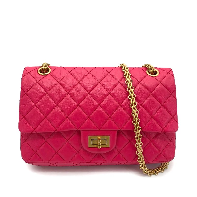 Chanel Luxury Handbag for High - End EventsCHANEL 2.55 CHAIN SHOULDER BAG PINK LEATHER 90259901