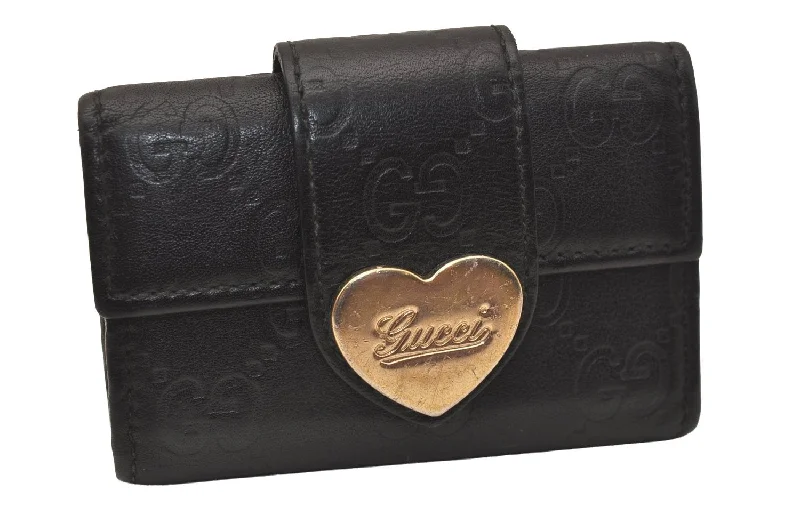 Ladies Gucci Dionysus bags with a detachable shoulder strapAuthentic GUCCI Guccissima Heart 6 Key Case Holder GG Leather 203551 Black 7816J