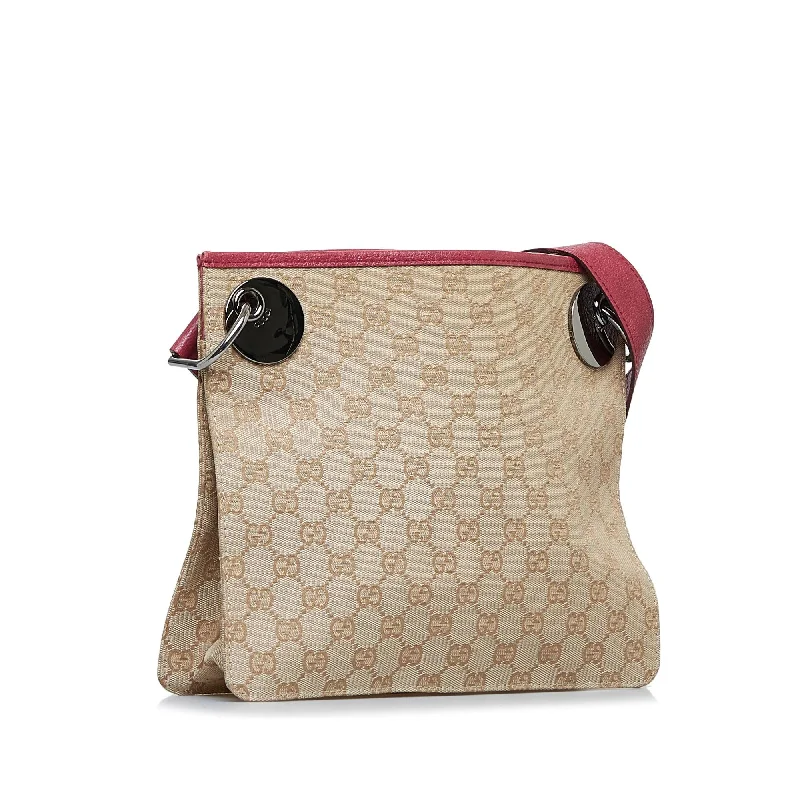 Women Gucci crossbody bags with a printed floral patternGucci GG Canvas Eclipse Crossbody (SHG-fIOdUZ)