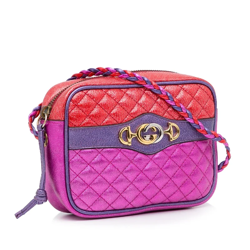 Gucci backpacks for women with a padded laptop compartmentGucci Mini Trapuntata Crossbody (SHG-Z105MD)