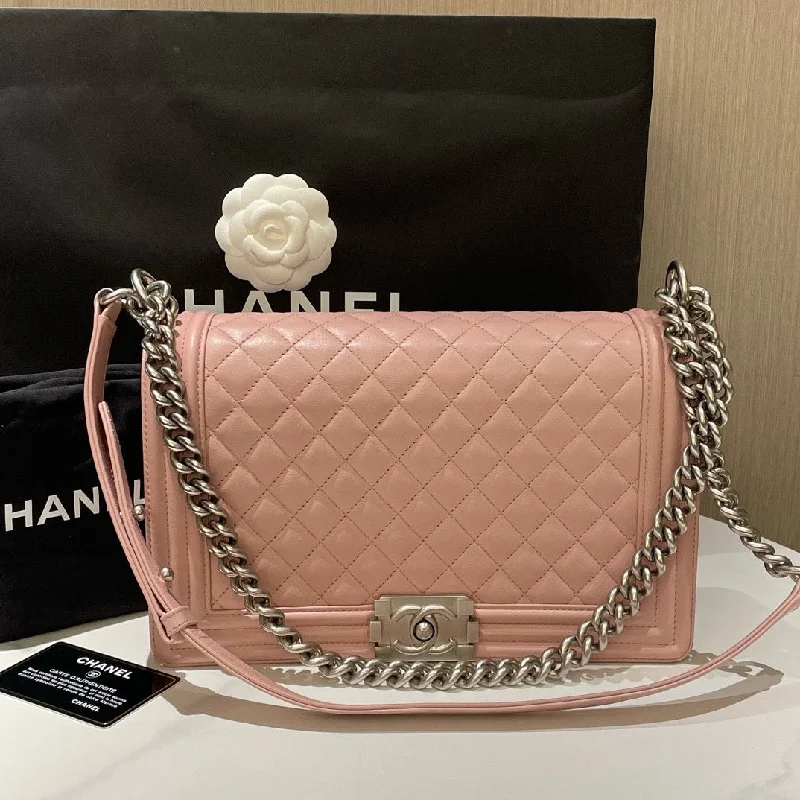 Chanel Black Handbag for Business MeetingsChanel Boy Bag Pink Quilted Leather Large 2015