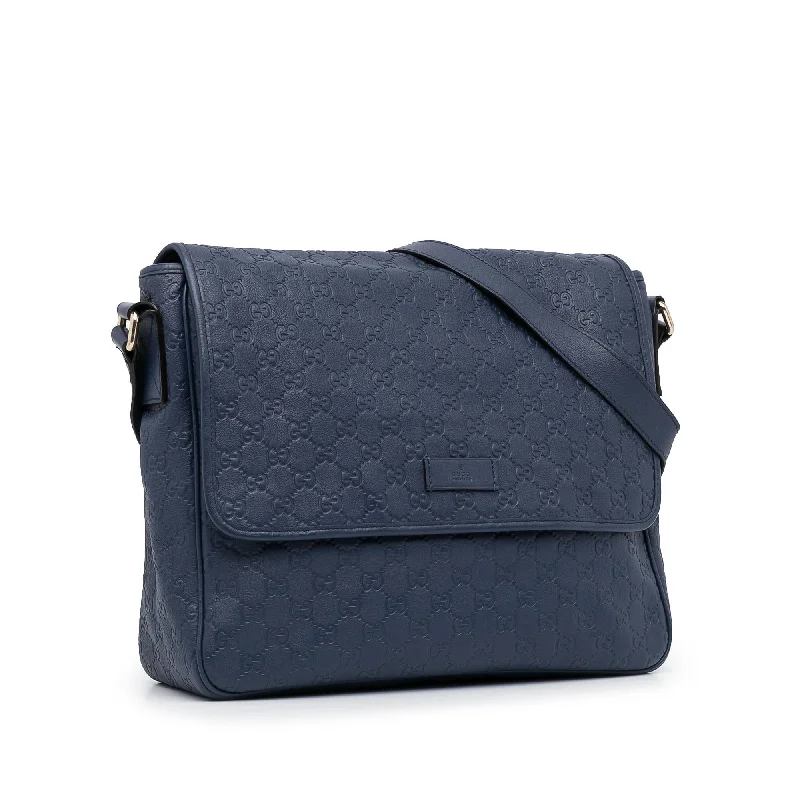 Ladies Gucci shoulder bags with a single - handle designGucci Guccissima Messenger Bag (SHG-ZV3dkD)