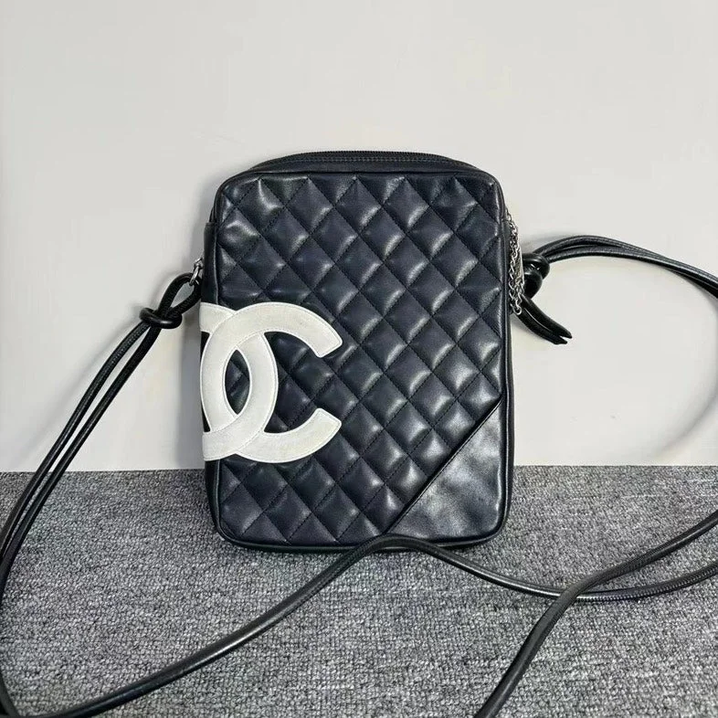 Chanel New Arrival Handbag with Gold HardwareChanel Black Quilted Leather Crossbody Bag