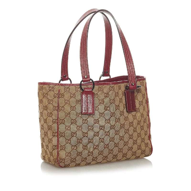 Women Gucci Sylvie bags with a crystal - embellished web stripeGucci GG Canvas Handbag (28940)