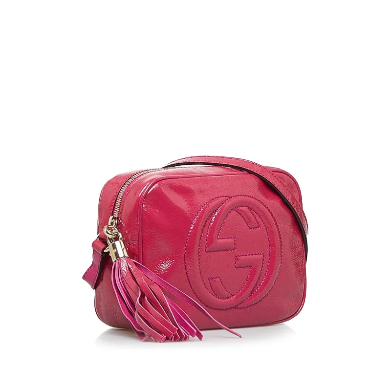 Women Gucci Sylvie bags with a leather - wrapped handleGucci Soho Disco (SHG-He7i6Z)