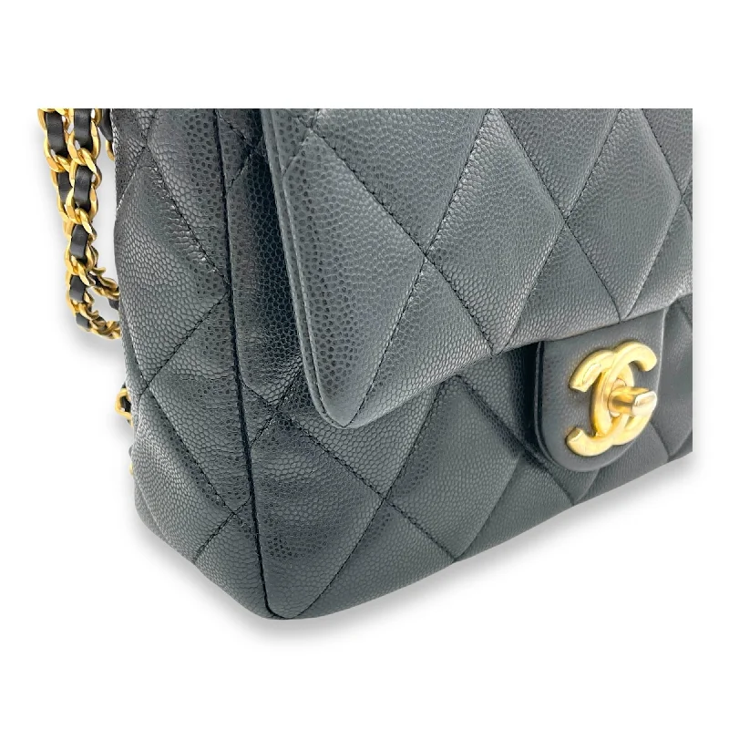 Chanel Limited Edition Handbag for CollectorsChanel Square Quilt Black Crossbody Bag in Caviar Leather, Gold hardware S2408-000261AN