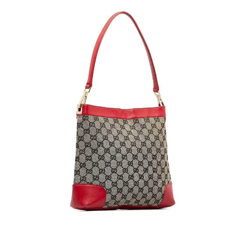 Women Gucci bags with a zippered interior pocketGucci GG Canvas Shoulder Bag (SHG-mQVwtt)