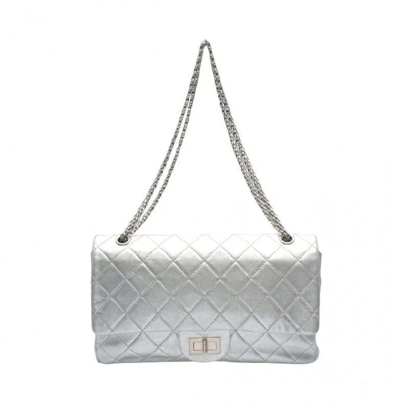 Chanel Limited Edition Handbag for CollectorsChanel 2.55 Lambskin Silver Double Flap Bag