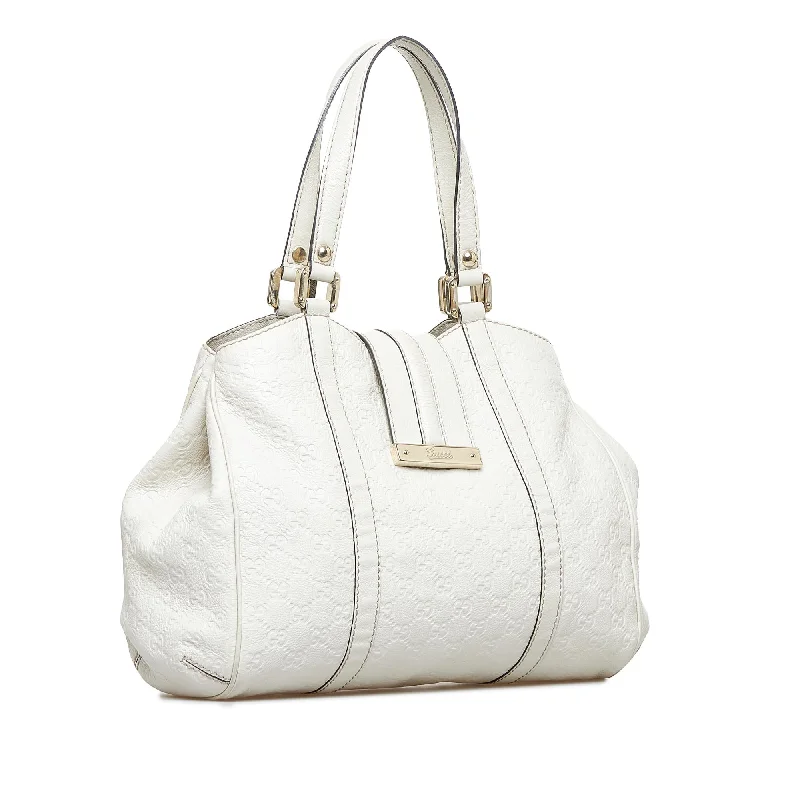 Women Gucci bags with interlocking G hardware for a classic lookGucci Guccissima New Ladies (SHG-LsatQ3)