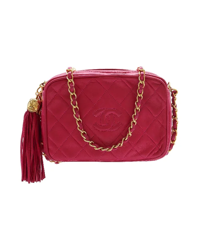 Chanel Colorful Handbag for Spring OutfitsCHANEL VINTAGE FRINGE SHOULDER BAG PINK DXBS2289