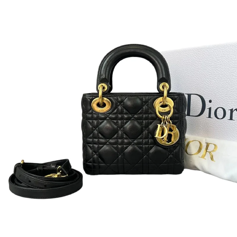 Chanel All - Match Handbag for Versatile StylingMini Lady Dior Black GHW