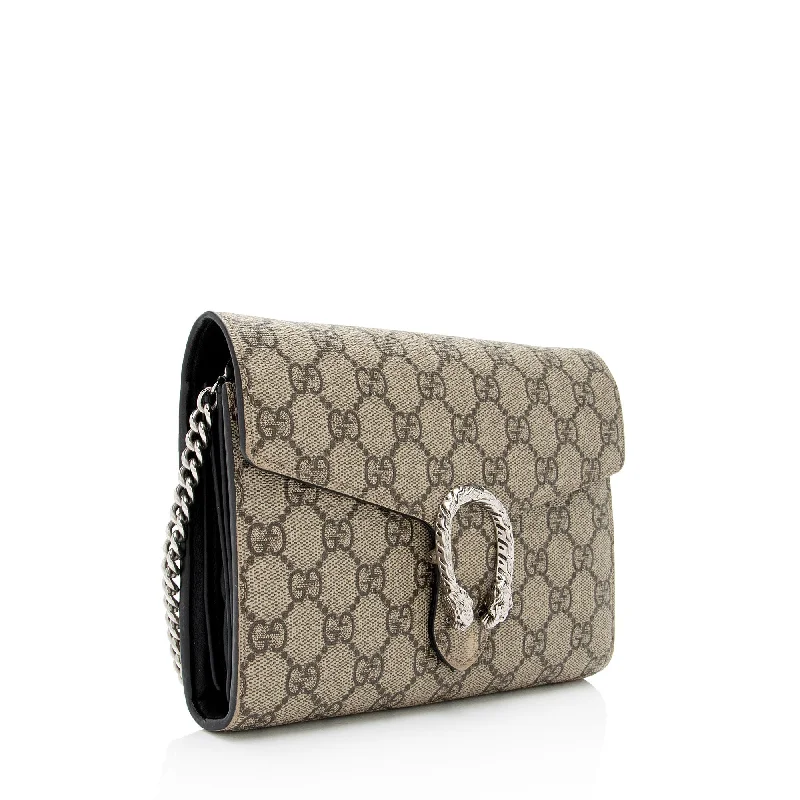 Gucci Marmont bags for women with quilted leather exteriorsGucci GG Supreme Dionysus Chain Wallet (SHF-kphRMU)