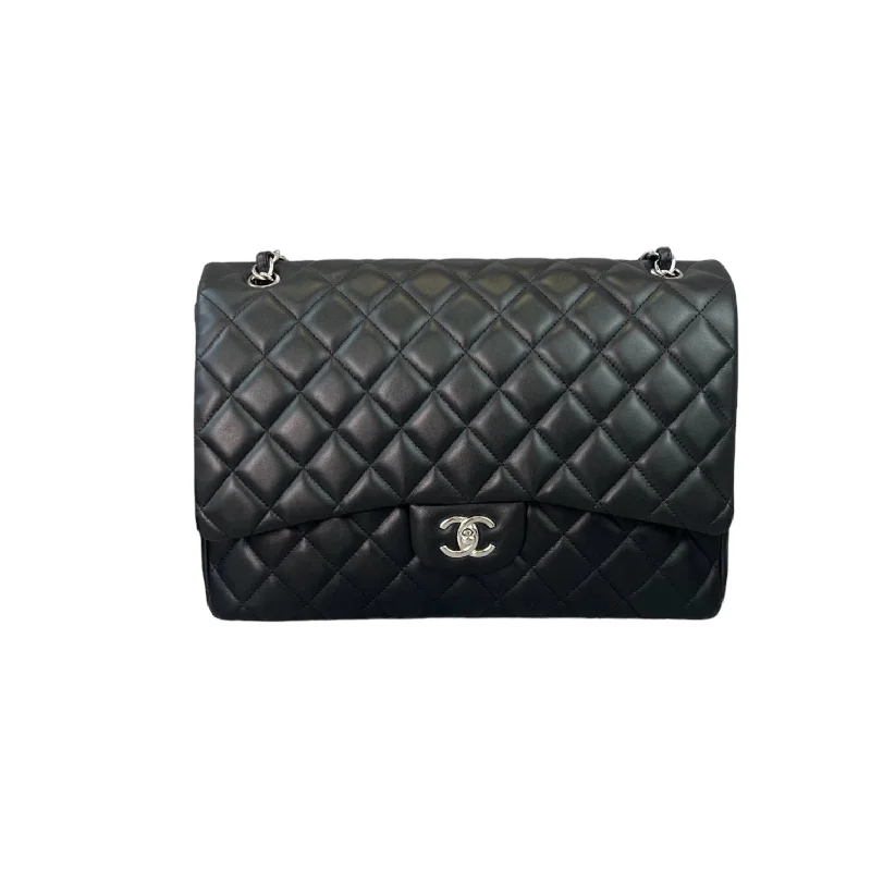 Chanel Limited Edition Handbag for CollectorsClassic Single Flap Maxi Lambskin Black GHW