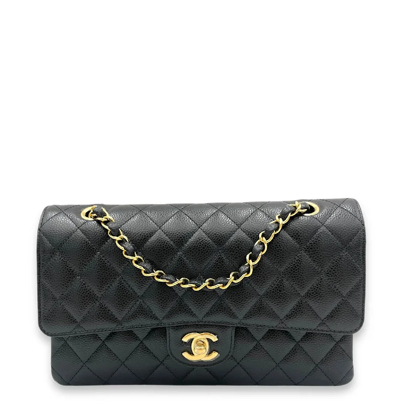 Chanel Vintage Inspired Handbag for Retro LoversChanel Classic Shoulder Bag Medium Black in Caviar Leather, Gold hardware C2409-001392AN