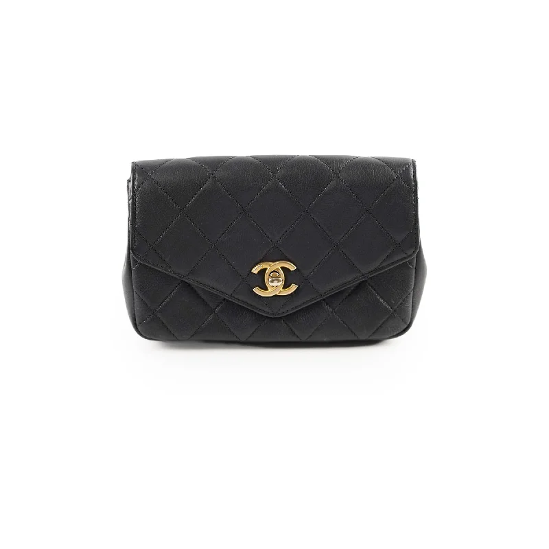 Chanel Black Handbag for Business MeetingsChanel Belt Bag Black