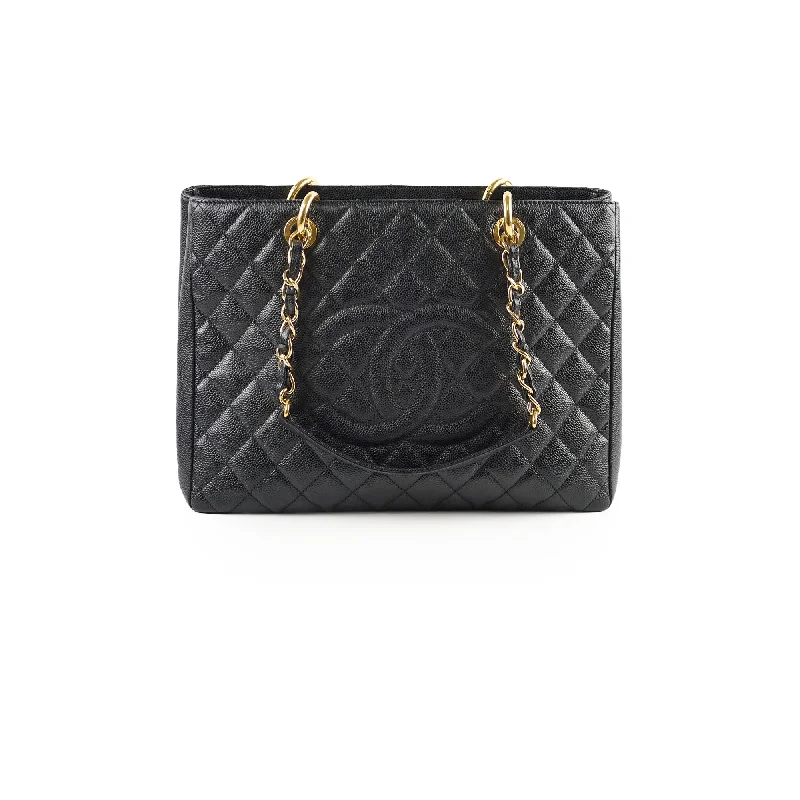 Chanel Lightweight Handbag for Daily ErrandsChanel Grand Shopping Tote GST Caviar Black - Series 19