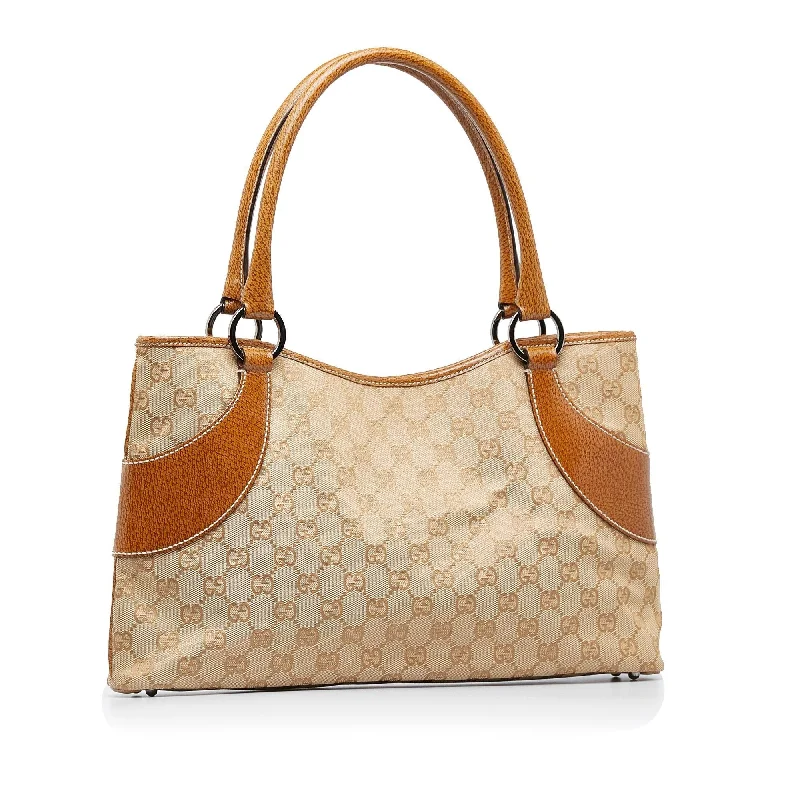 Ladies Gucci shoulder bags with a single - handle designGucci GG Canvas Tote (SHG-1Ir5gA)