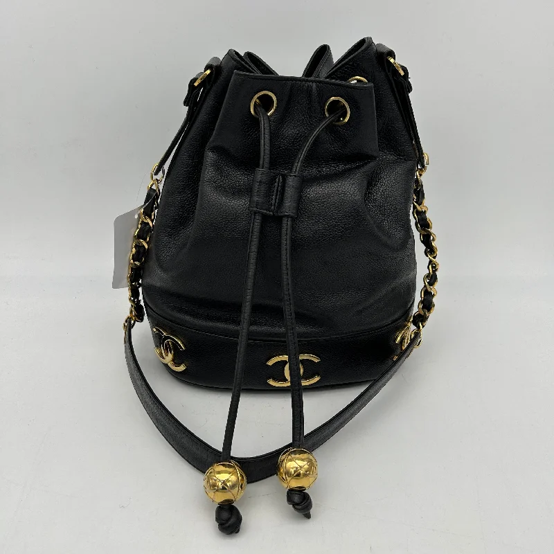 Chanel Colorful Handbag for Spring OutfitsChanel Black Caviar Triple CC Bucket Shoulder Bag Medium