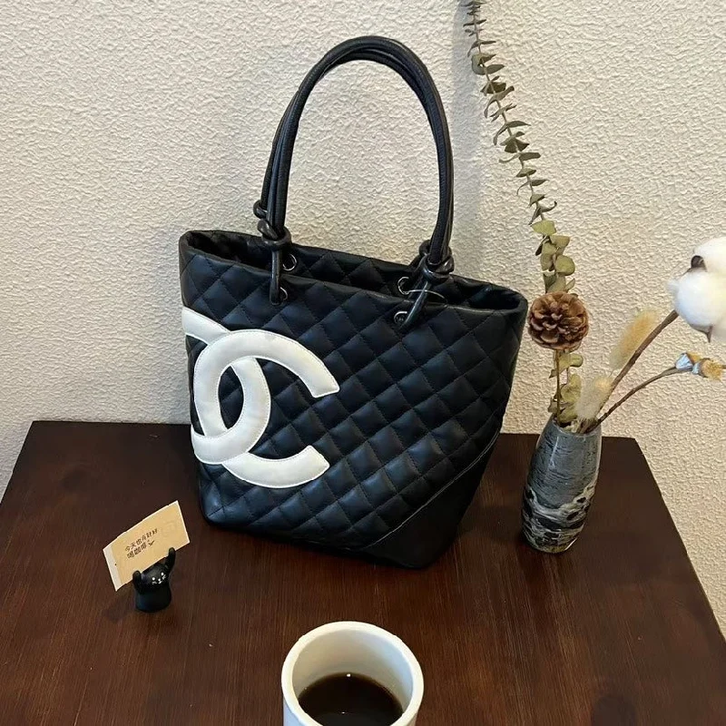 Chanel Luxury Handbag for High - End EventsChanel Cambon Panda Basket Bag Black 20cm