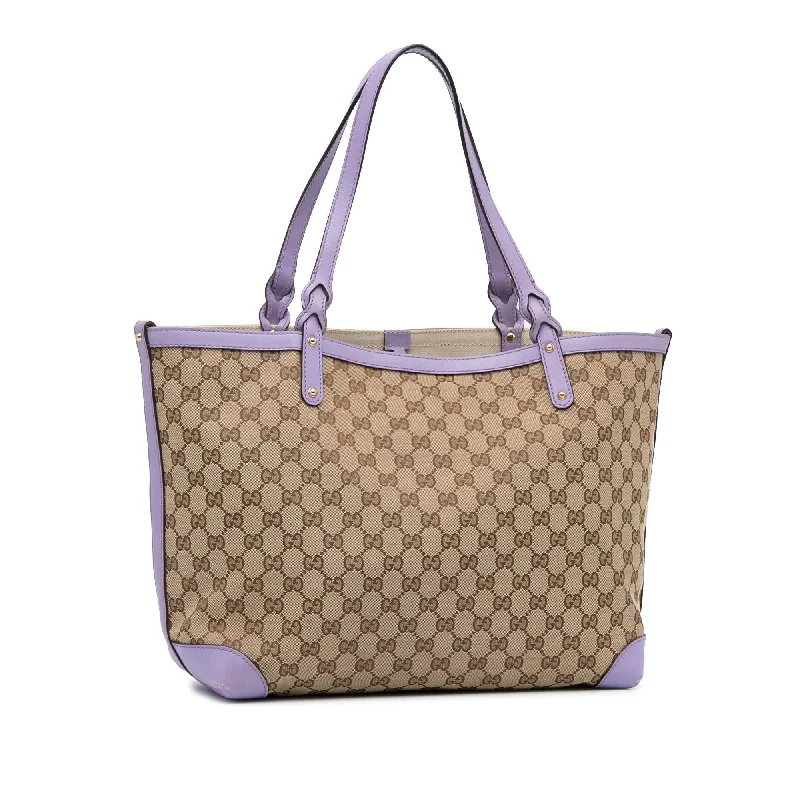 Small - sized Women Gucci shoulder bags for evening outingsGucci GG Canvas Craft Tote (SHG-MJEHbV)